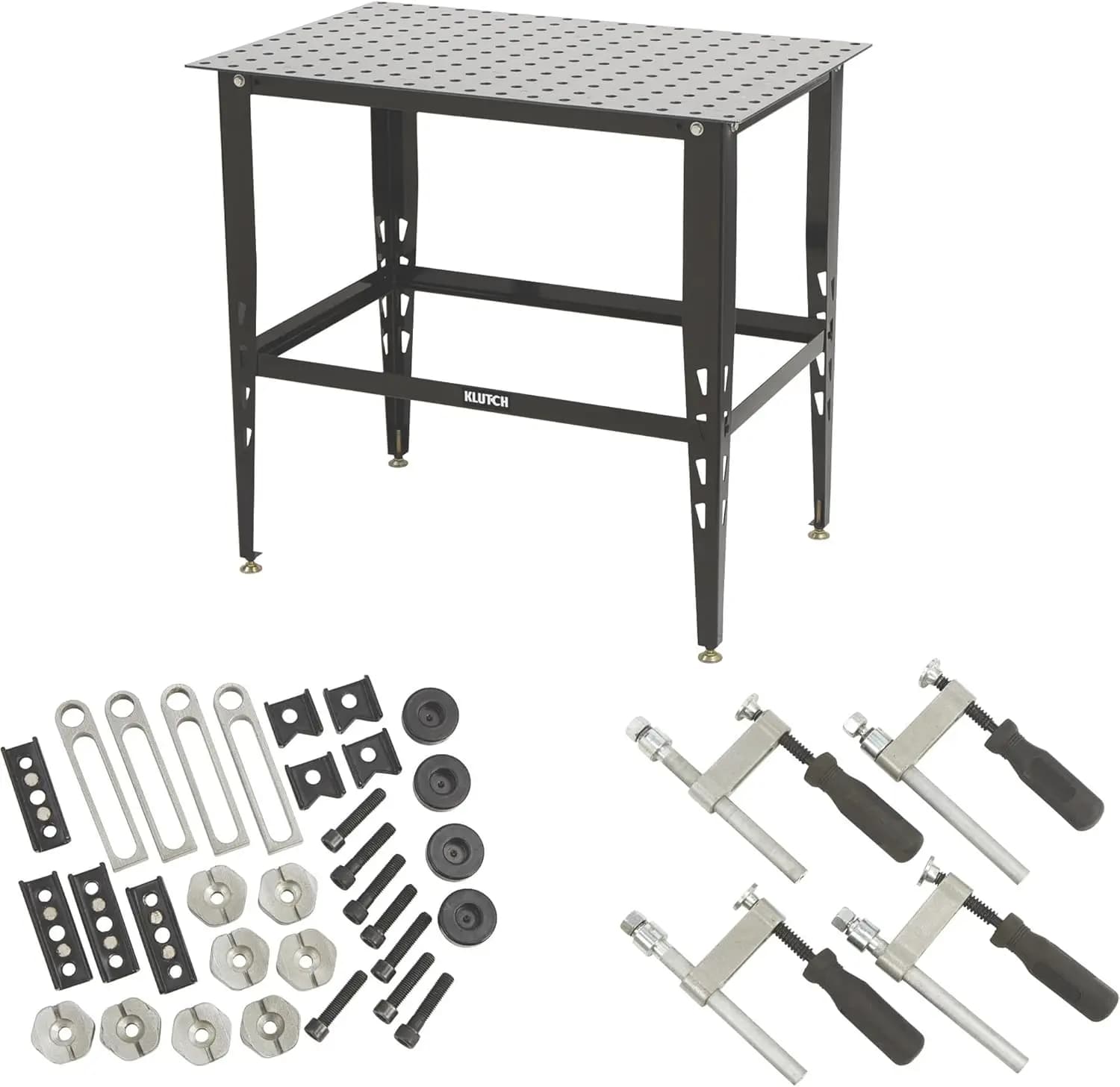 Steel Welding Table with Tool Kit - 36in.L x 24in.W x 33 1/4in.H