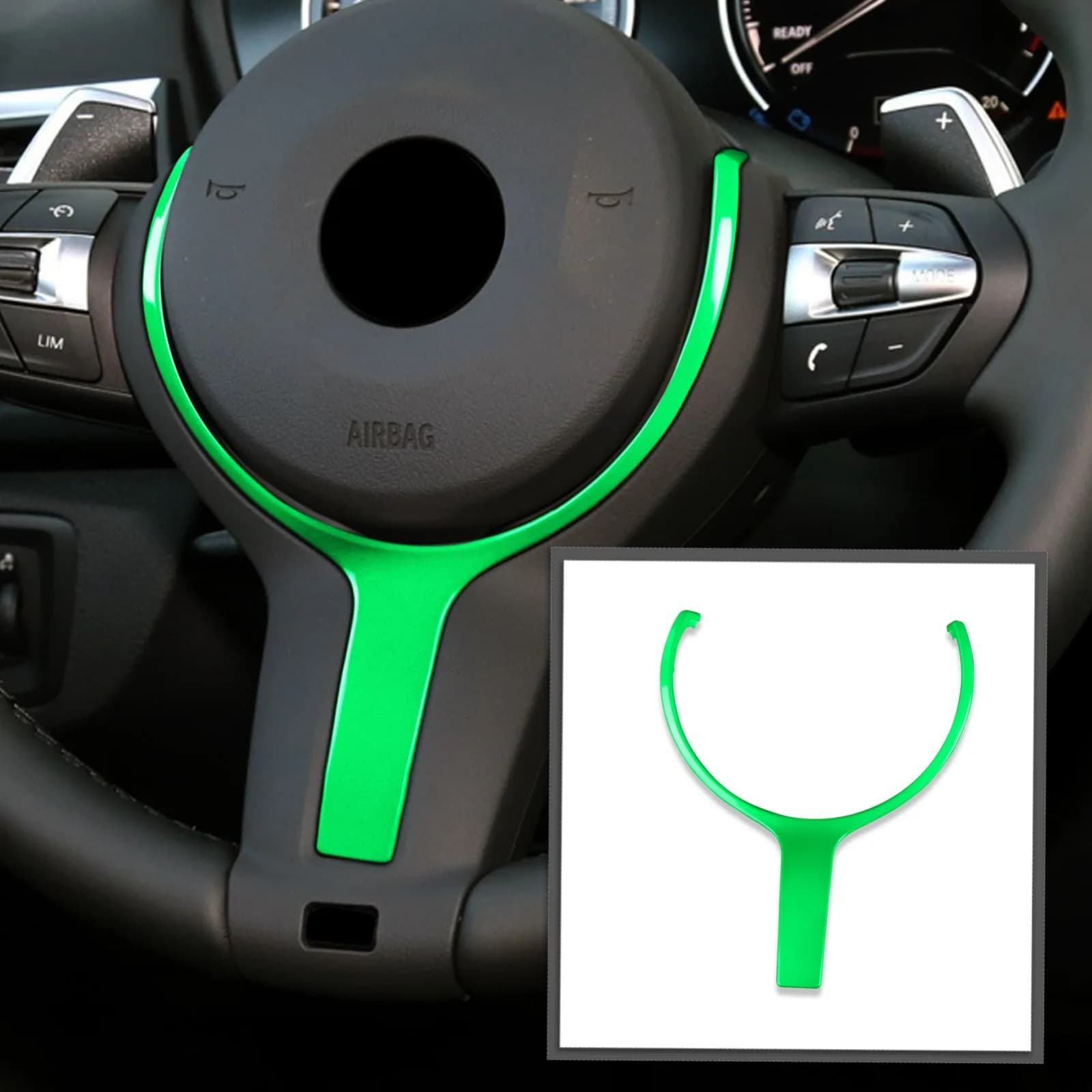 Carbon Fiber Steering Wheel Trim Replacement For BMW F30 F31 F32 F12 F13 M-Sport X5 (F15) 2014-2018