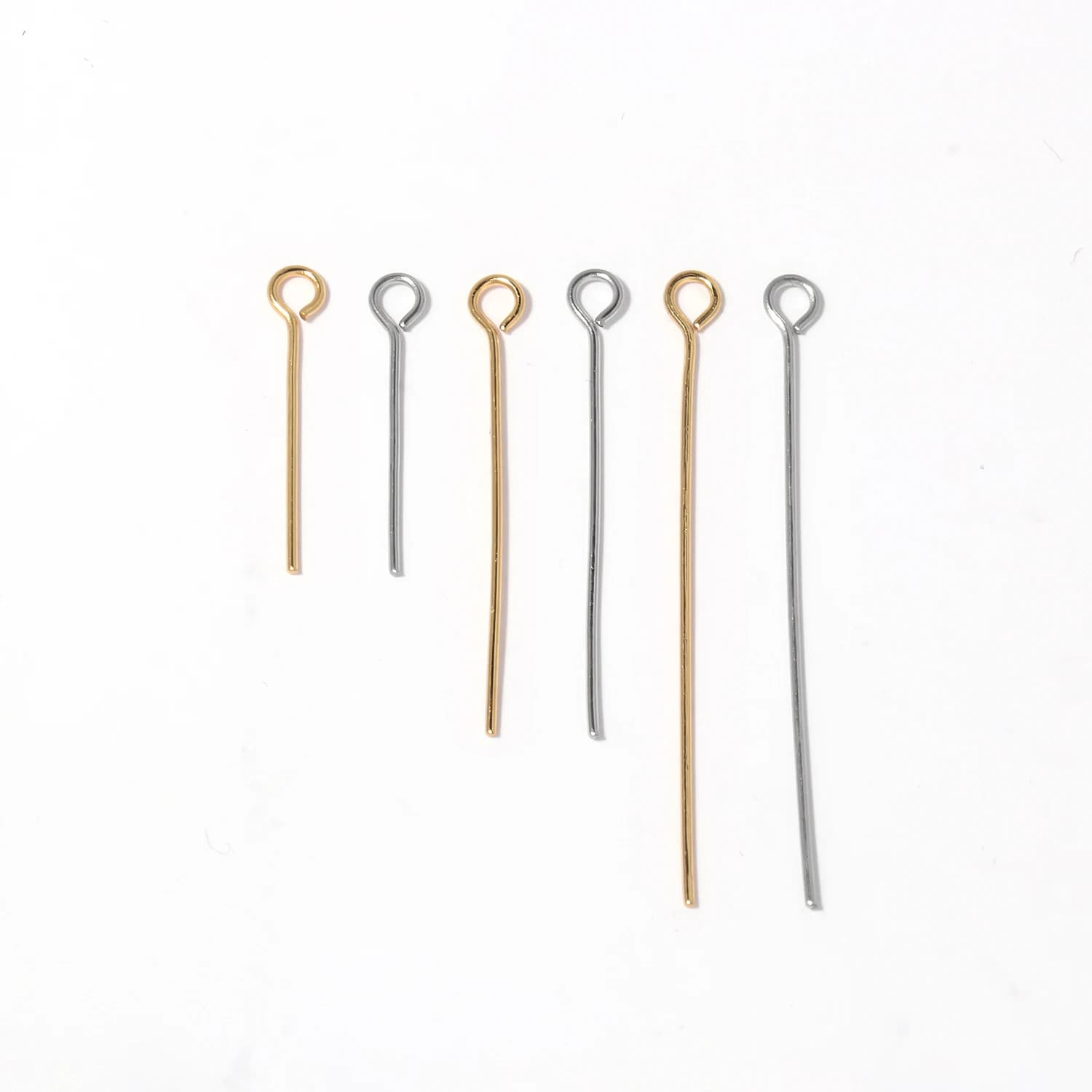 20/30/40mm 50pcs Stainless Steel Metal Nine Eye Head Pins For DIY Jewelry Making Handmade Crafts Accessories Supplies
