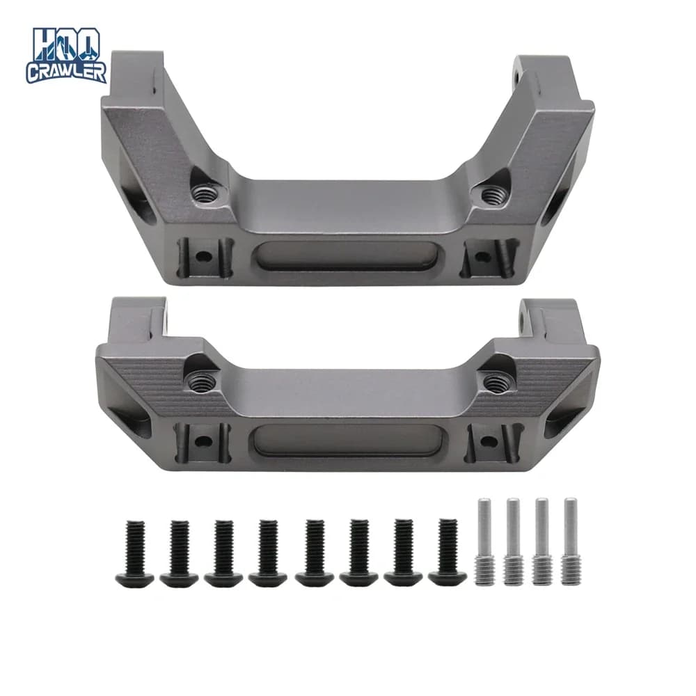 HooCrawler TRX4 Bumper Mounts CNC Aluminum Alloy TRX4 Front & Rear Bumper Mount For 1/10 RC Crawler TRX-4 Upgrade
