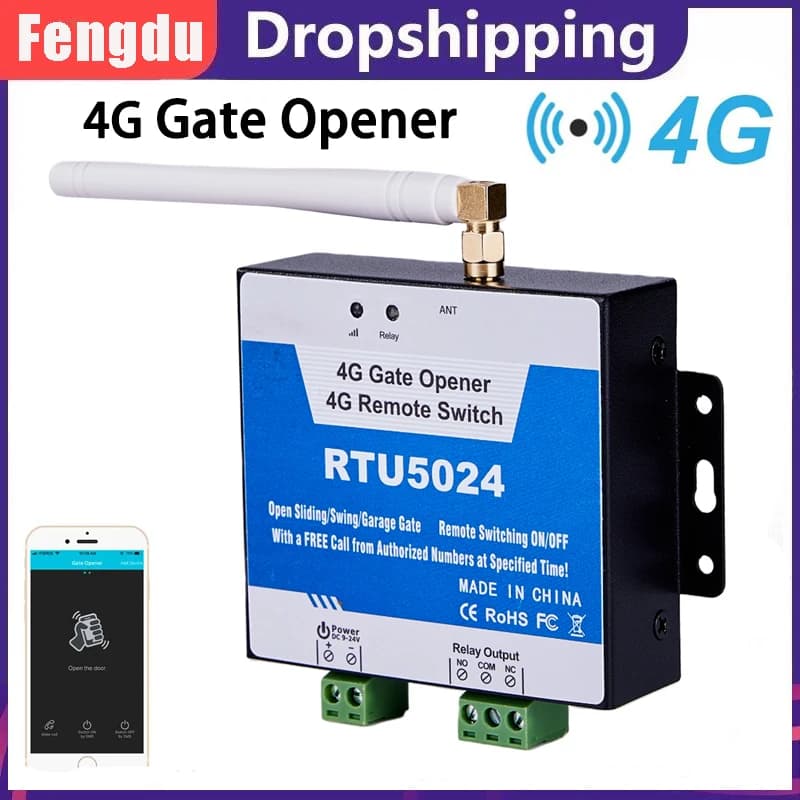 Rtu5024 Gsm Gate Opener 4G Gsm Relay Access Controller By Free Phone Garage Remote Control