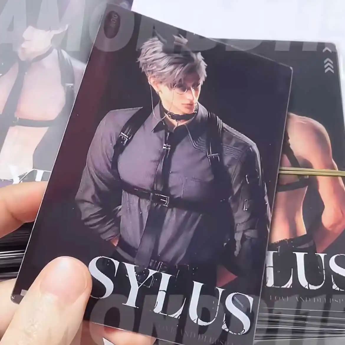 Anime Love and Deepspace Rafayel Sylus Cosplay Raster Card High Appearance Level Individuality Exquisite Delicacy Group Photo