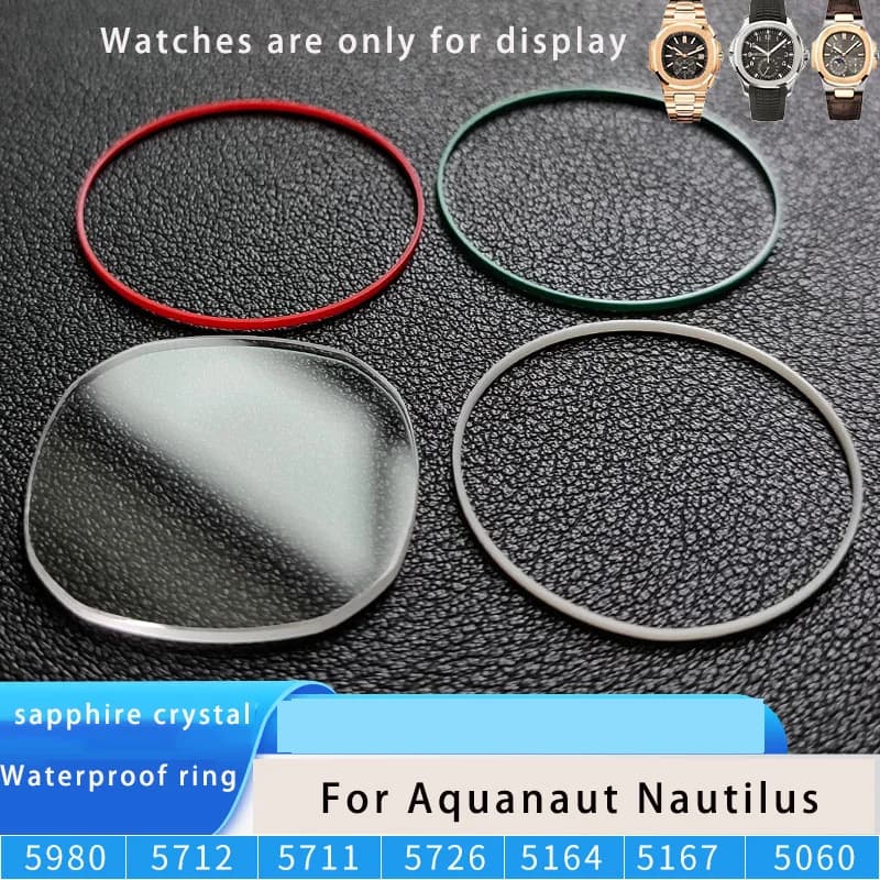 For Patek Philippe Sapphire Glass Aquanaut Nautilus 5980/5712/5711/5726/5167 Front Cover Mirror Elliptical Lens Sapphire Mirror