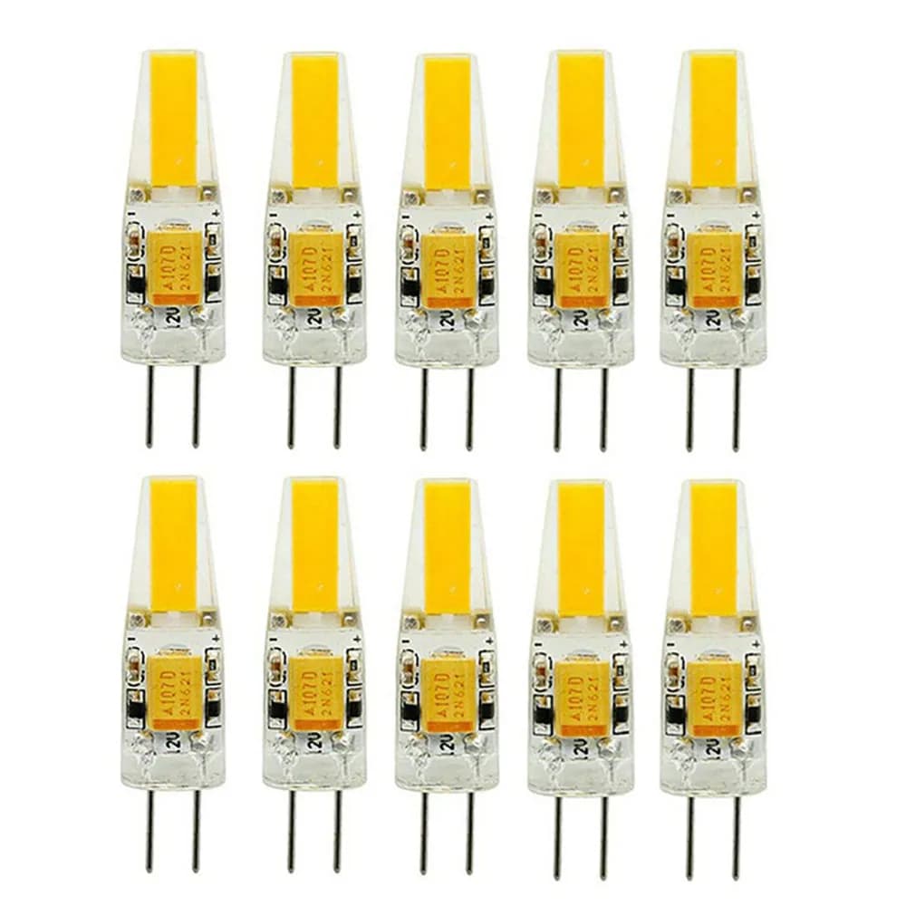10PCS LED COB Lamp 6W Bulbs Dimmable G4 mini COB AC DC 12V 220V Candle Lights Replace 30W 40W Halogen for Chandelier Spotlight