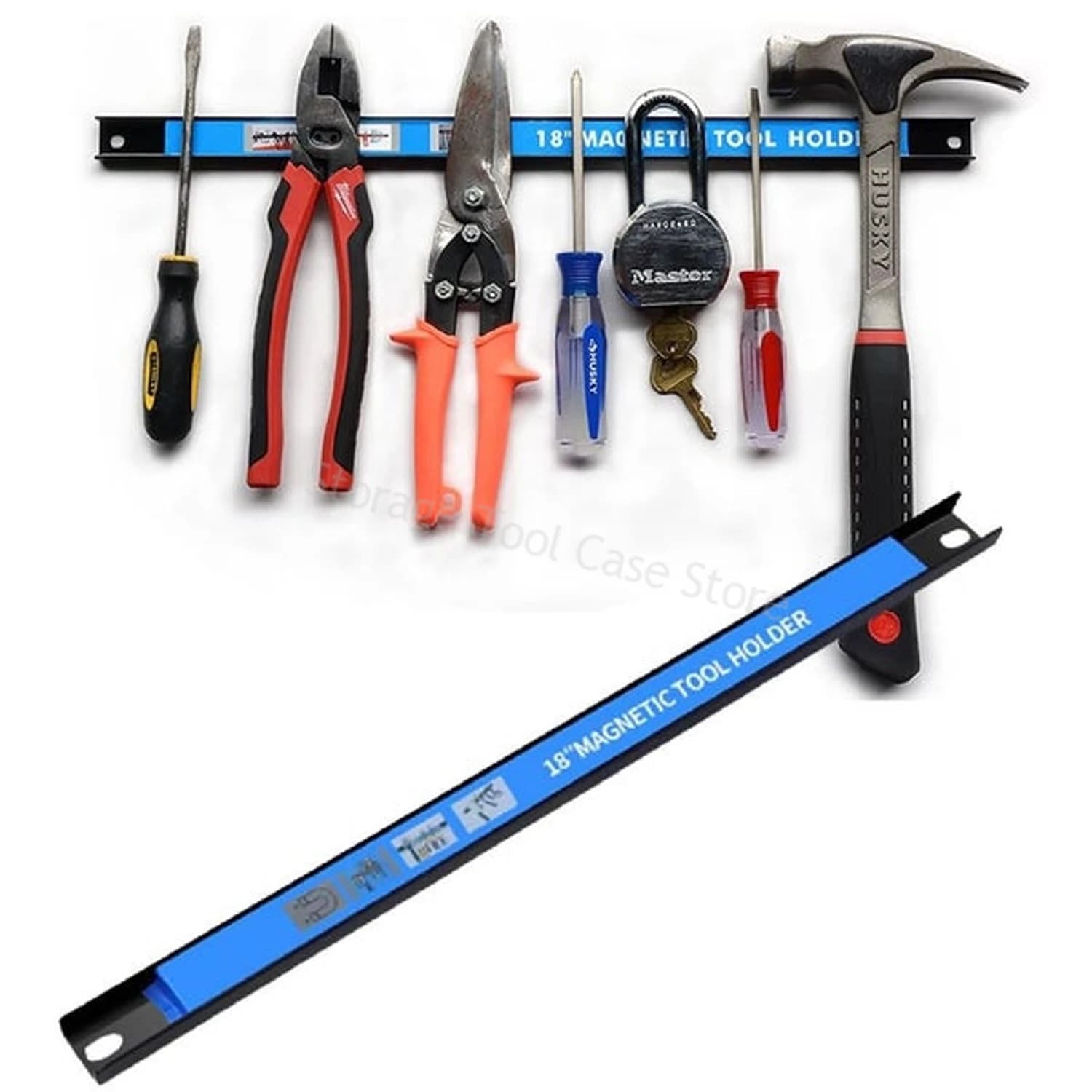 Magnetic Tool Holder Heavy Duty Tool Bar Long Strip Rack Garage Workshops Hardware Tool Storage Cabinet Warehouse Rack Factory