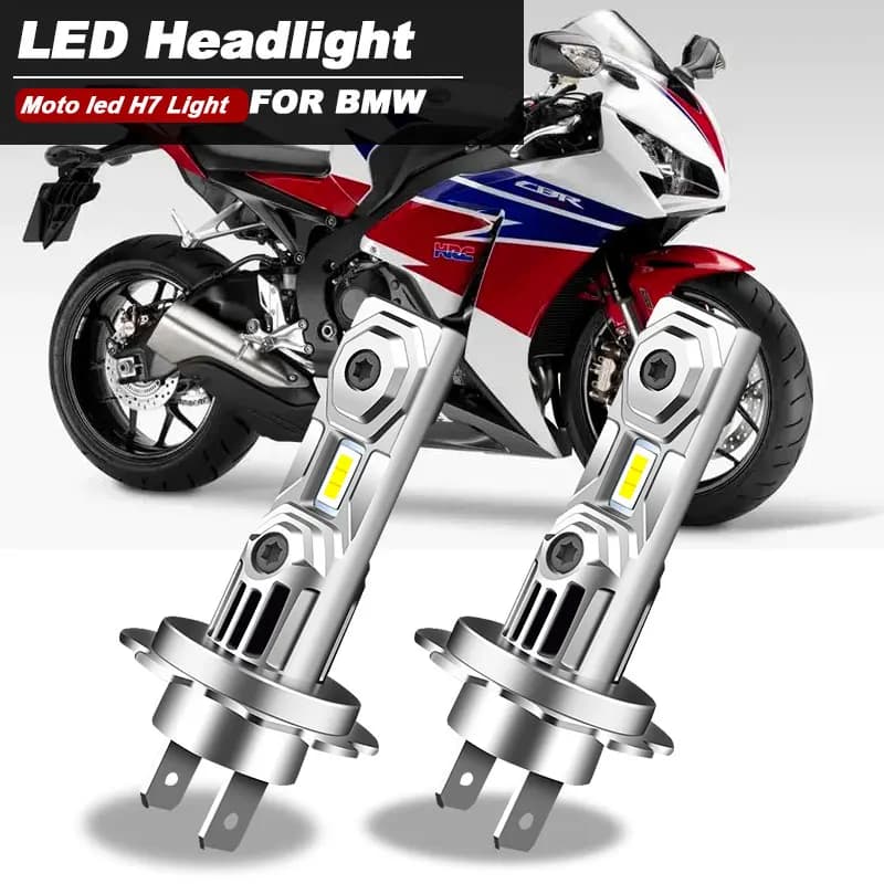 Motorcycle 60W H7 12000lm White CSP LED Bulbs Headlight For Honda CBR1000RR 2004-2016 CBR500R 2013-2015 CBR600RR 2003-2017