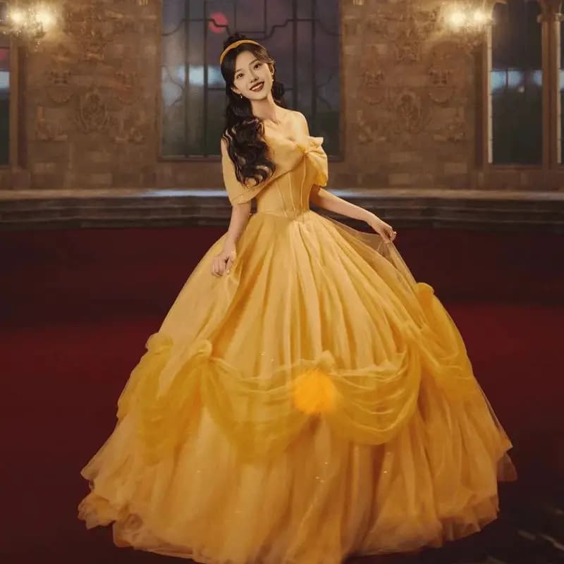 Quinceanera Dresses Gold Glittery Tulle Off Shoulder Ball Gown Ruffles Formal Party Sweet Girl 15 Special Occasion Prom Gowns