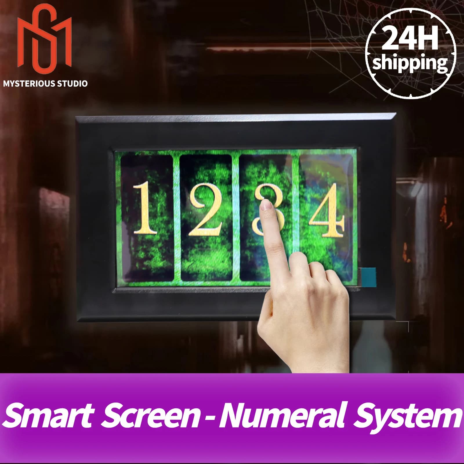 Secret room escape game mechanism props Electronic puzzle superb 1987 GY mysterious Smart screen numeral system number adjust