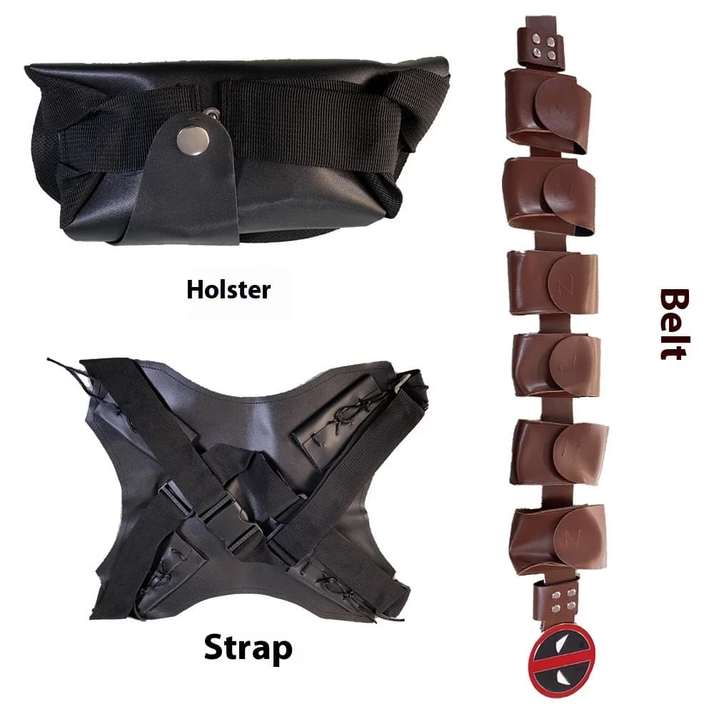 Superhero Deadpool Belt Adjustable Belts Accessories Party Cosplay Show Props Adult Halloween Fancy Dress Dead Pool Costume Bag