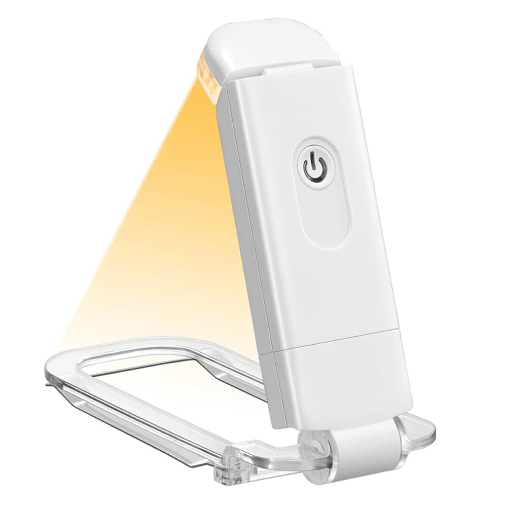 Book Light LED USB Rechargeable Reading Light Eye Protection Night Light Portable Clip Desk Light Bookmark Read Light