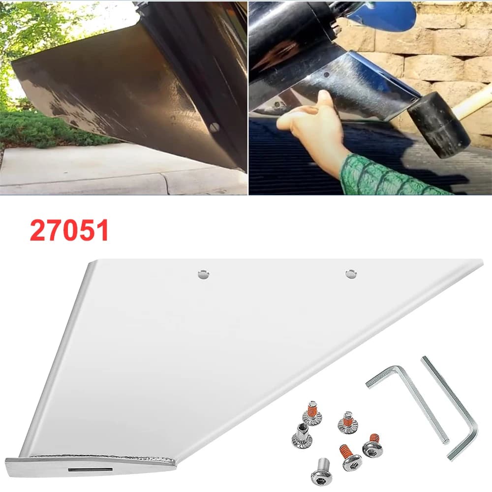 27051 Skeg Guard Fix Damaged Skeg for Mercury Mercruiser Bravo I & III 1990-Present Stainless Steel Boat Exterior Accessories