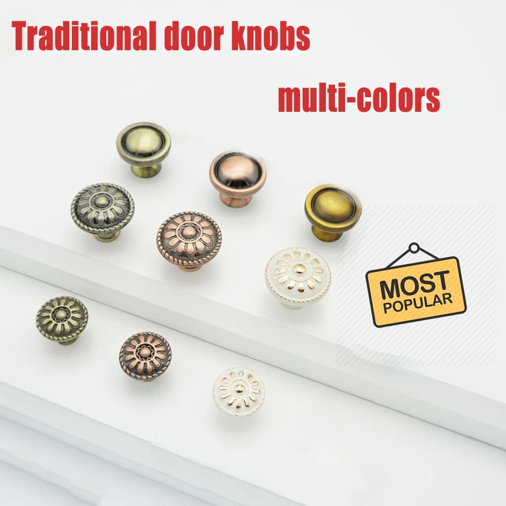 Door Knob Cabinet Furniture Handles for Cabinet Kitchen Cupboard Zinc Alloy Home Drawer DIY Wardrobe Dresser Pulls Knobs