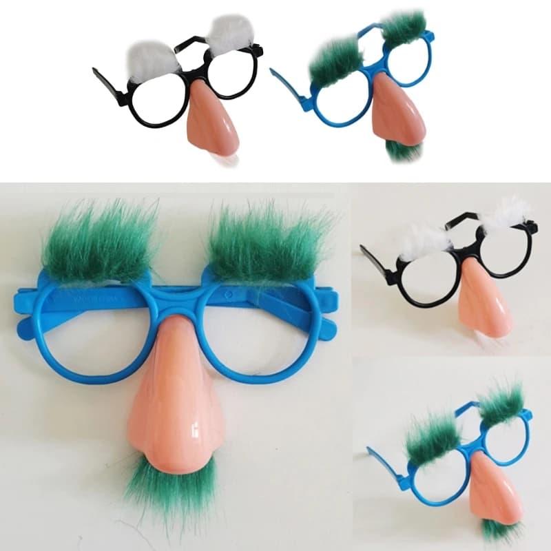 Disguise Glasses with Funny Nose with Eyebrows and Mustache Perfect Party Favors for Costume Halloween Birthday Parties
