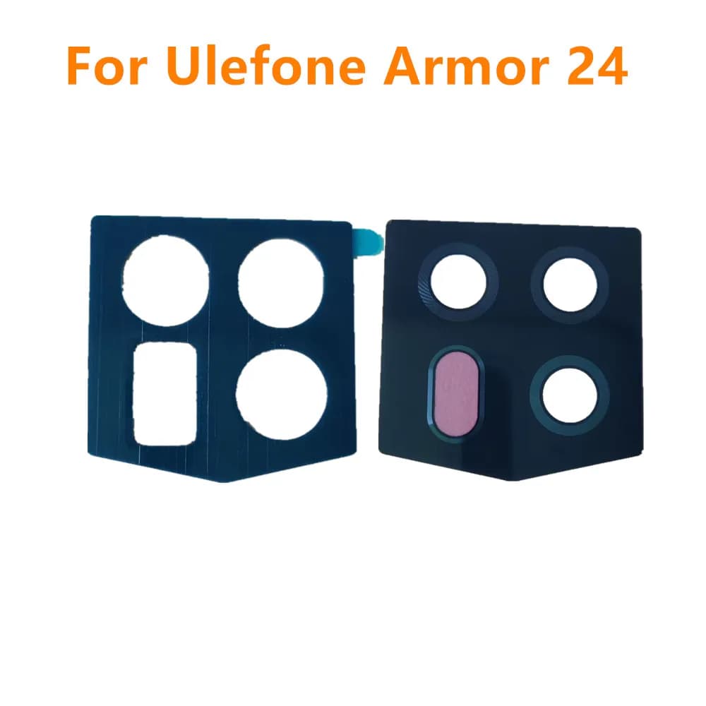 New Original Ulefone Armor 24 Phone Rear Back Camera Lens Glass Cover Spare Parts Screen Protective With Adheisive Tape