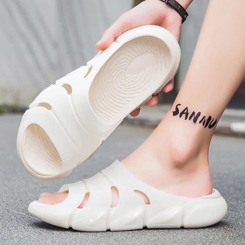 Soft Sole Massage Shower Shoes for Women Men Couples Waterproof Non-slip Home Leisure Fashion Bathroom Slippers