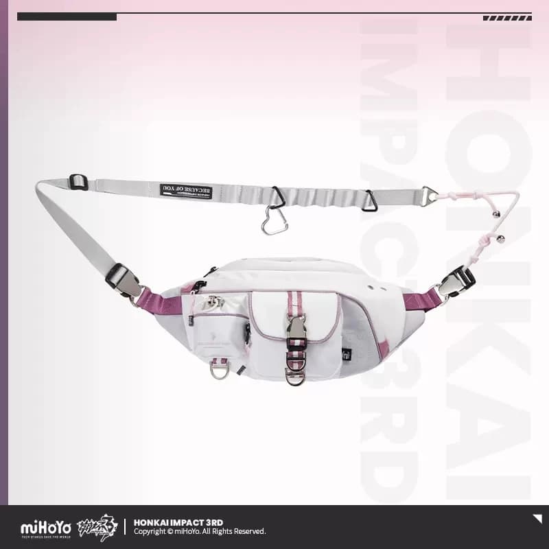 [Genuine] Game Honkai Impact 3RD Elysia —Because of You Projects Series Chest Bag Anime Characters Halloween Fashion Accessory