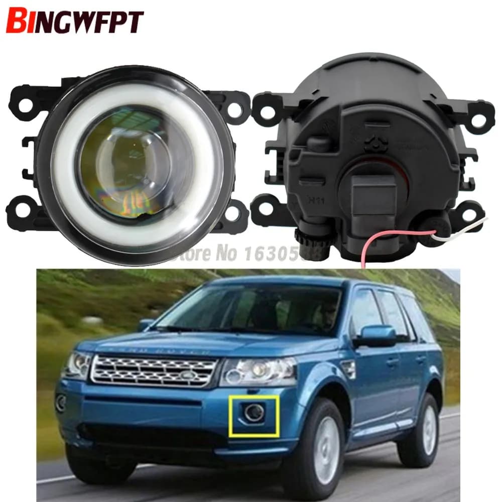2x NEW Angel Eyes Car styling LED fog Lights For Land Rover Freelander 2 LR2 FA_ 2006~2014 Off-Road