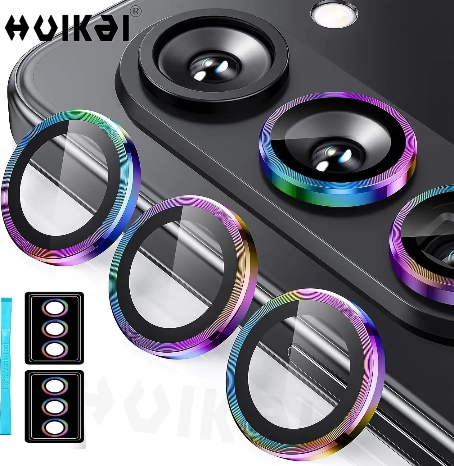 Camera Lens 2 PCS For Samsung Galaxy Z Fold 6 5 Flip 6 5 Protector Tempered Glass Camera Cover Screen Protector Metal Scratc Cas
