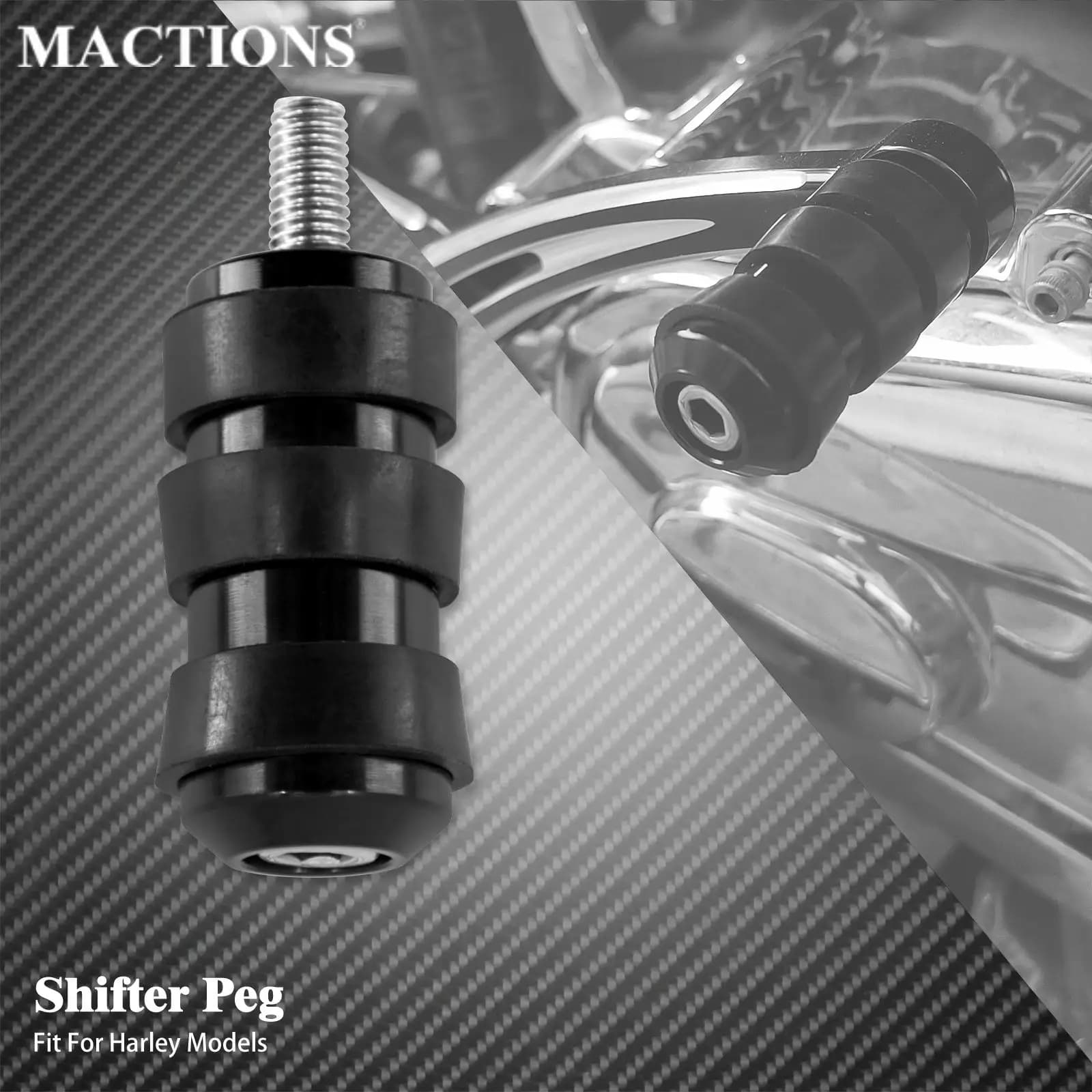 Motorcycle Foot Pegs Gear Shifter Lever Shift Peg For Harley Touring Electra Glide Sportster XL883  Breakout Softail Aluminum