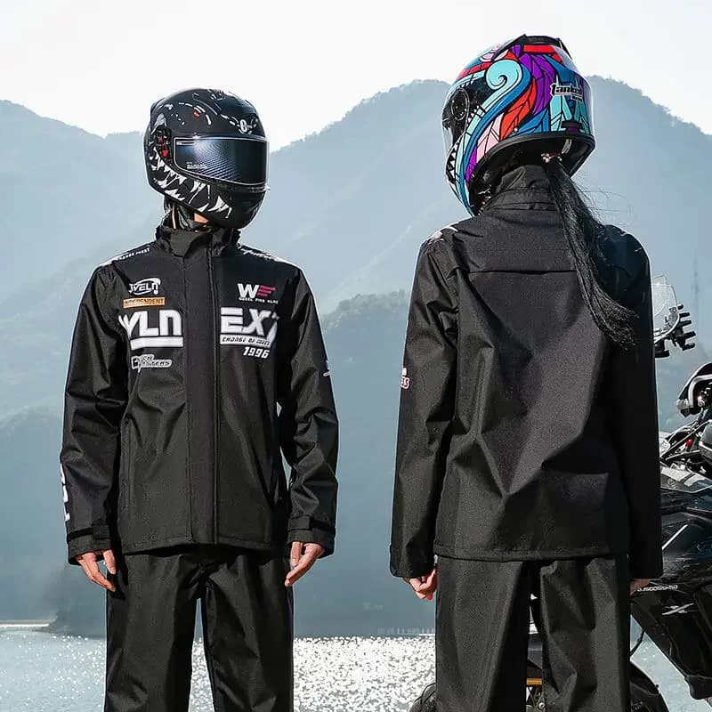 Raincoat Rain Pants Heavy Rain Suit Men and Women Electric Motorcycle Split Raincoat Riding Rainproof Suit with Shoe Covers