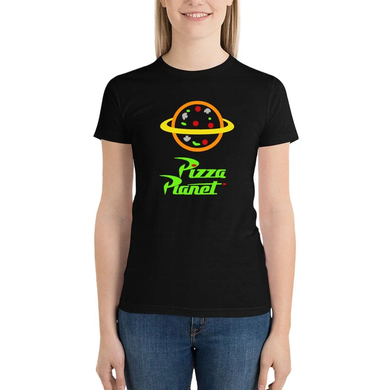 Pizza Planet - Toy Story T-Shirt summer top shirts graphic tees cute clothes Short sleeve tee tops for Women