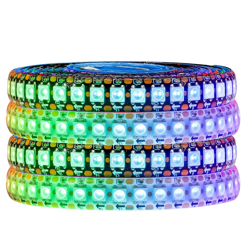 1-5M 144leds/m WS2812B WS2813 WS2815 Led strips 5050RGB Programmable Colored Running Flowing led strip lights Led ribbon DC5-12v