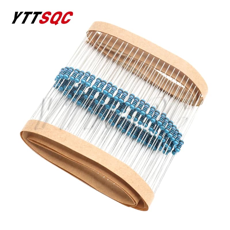 100pcs 1/4W 0R-22M 1% Metal Film Resistor 0.25W 0 2.2 10 100 150 220 270 330 470 1K 2.2K 4.7K 10K 47K 100K 470K 1M 10M 20M ohms