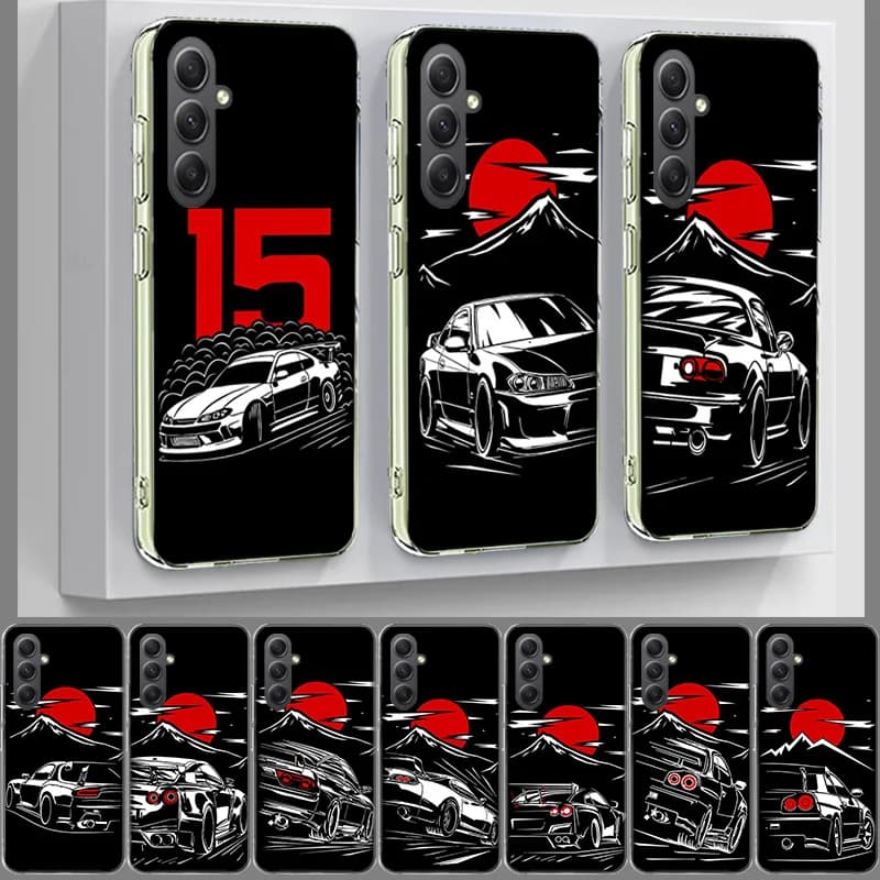 Japan JDM Sports Cars Male Men Cover For Samsung A54 A34 A24 A14 A53 A33 A23 A13 A52S A32 A22 A12 Phone Galaxy A03 A04 A02S A42