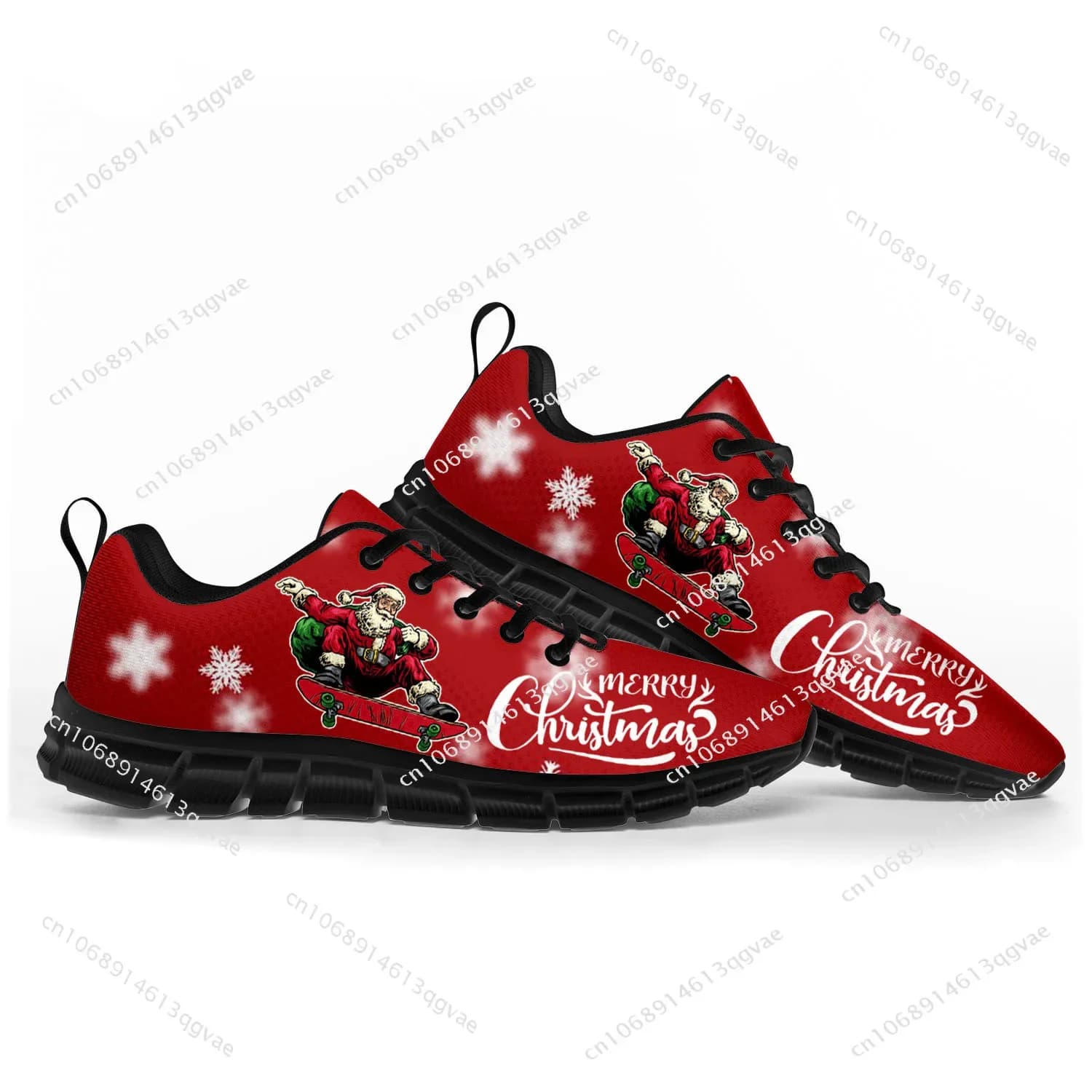 New Christmas Sports Shoes Mens Womens Teenager Kids Children Customized Sneakers Casual Tailor-Made Shoe High Quality Couple