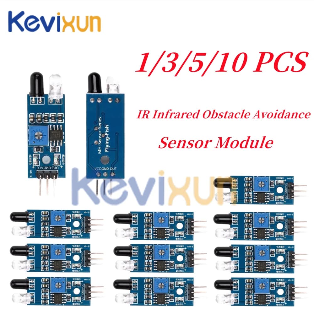 10pcs/1pc IR Infrared Obstacle Avoidance Sensor Module for Arduino Smart Car Robot 3-Wire Reflective Photoelectric New