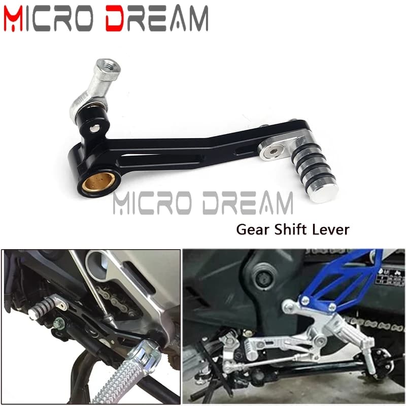 Motorcycle CNC T6 6061 Bllet Aluminum Adjustable Gear Shift Lever Pedal Black For YAMAHA YZF-R25  YZF-R3 MT-25 MT-03 2014-2020