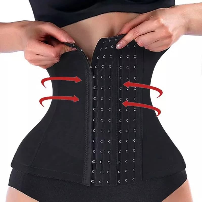 Lilvigor Slimming Waist Trainer Belt Shapewear Women Belly Cincher Body Shaper Fat Compression Strap Girdles Firm Hook Corset