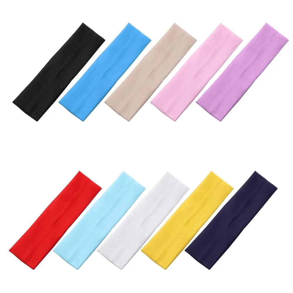 1PC Yoga Hair Bands Sports Headband Ribbon Fitness Yoga Headwear Solid Color Sports Elastic Headbands for Women Hair Accessories