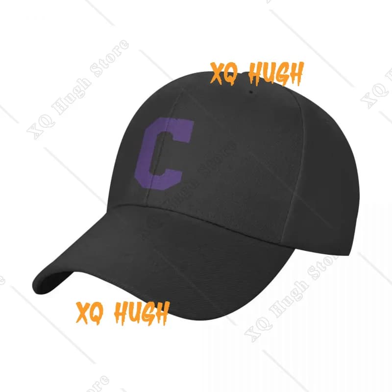 Alphabet Purple C Sports letter C Baseball Cap Visor Rave New Hat Hat Beach Boy Child Women's