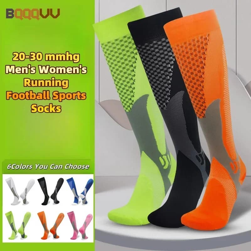 1Pair Running Grip Socks,Varicose Veins Compression Stockings,Sports Stockings For Women Men Running Football Yoga Accessories
