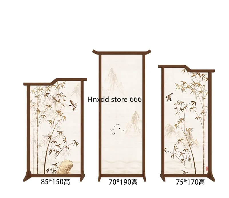 New Chinese-style official hat screen entrance porch partition can be moved