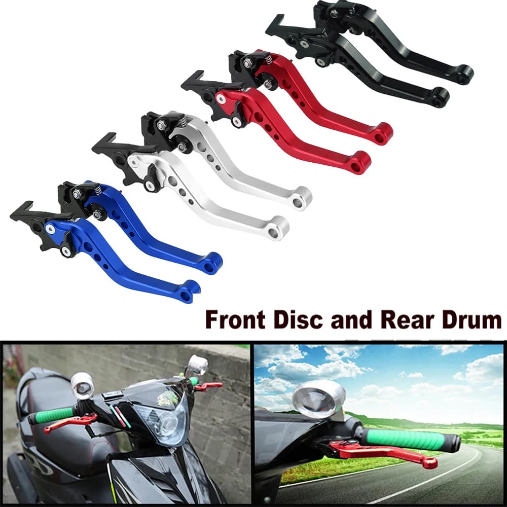 Universal Motorcycle Brake levers  Motorcycle Accessories Modified Horn Adjustable Hand Lever GY6