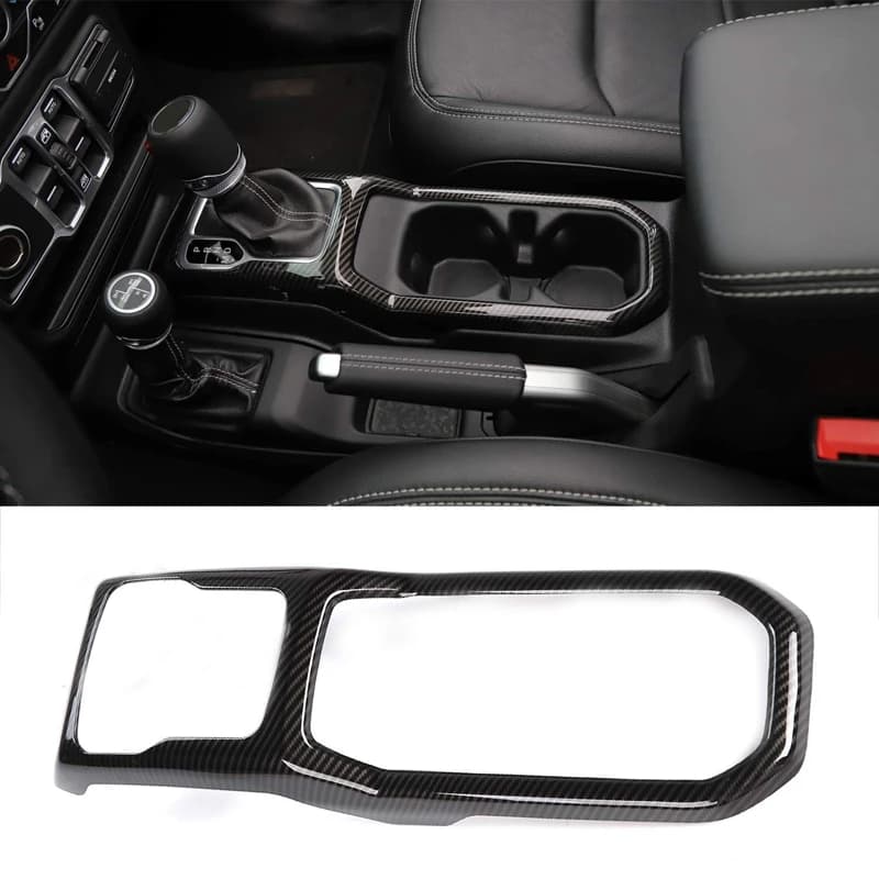 Gear Shift Panel Cover Frame Interior Trim For 2018-2019 Jeep Wrangler JL Car Accessories