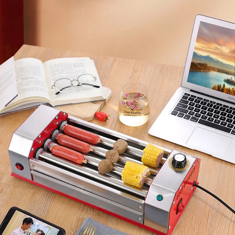 Roast Sausage Machine Commercial Mini Multi-Functional Dormitory Students Ham Baking Breakfast Machine Sausage Hotdog Maker