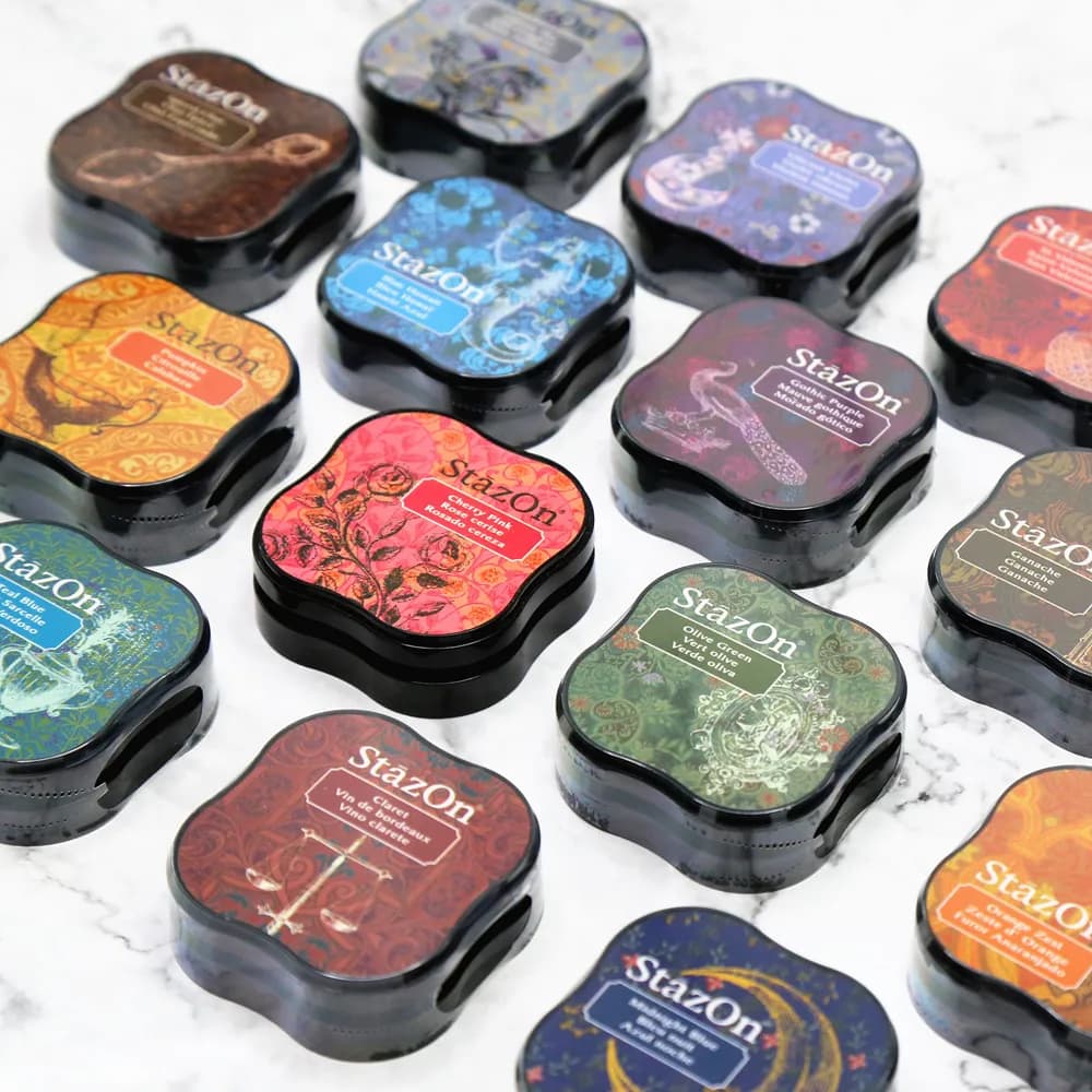 1PcTSUKINEKO Inkpads Stazon Mini Fast Dry Oil Based Ink Pad  Metal Leather Glass Multi-purpose Pad