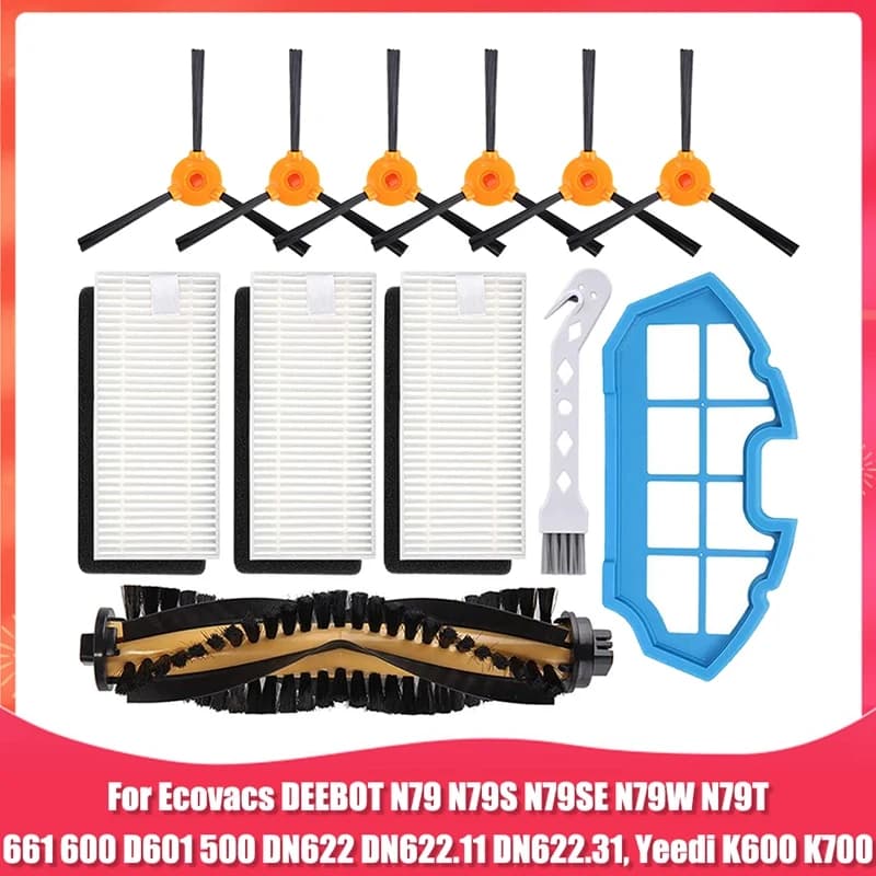 Accessories Kit For Ecovacs DEEBOT N79 N79S DN622 500 N79W N79SE N79T Robot Vacuum Cleaner Replacement Parts