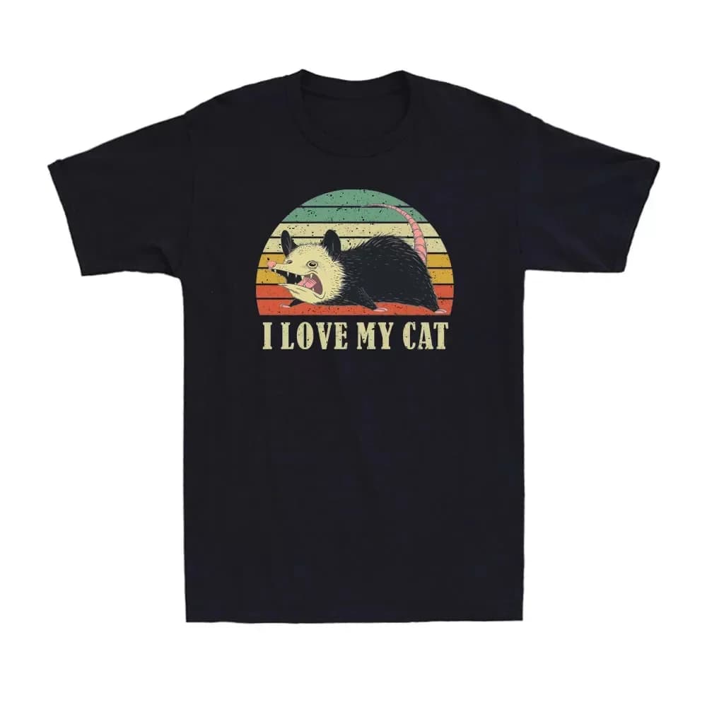 I Love My Cat Opossum Funny possums Lovers Gift Unisex T-shirt S-5XL