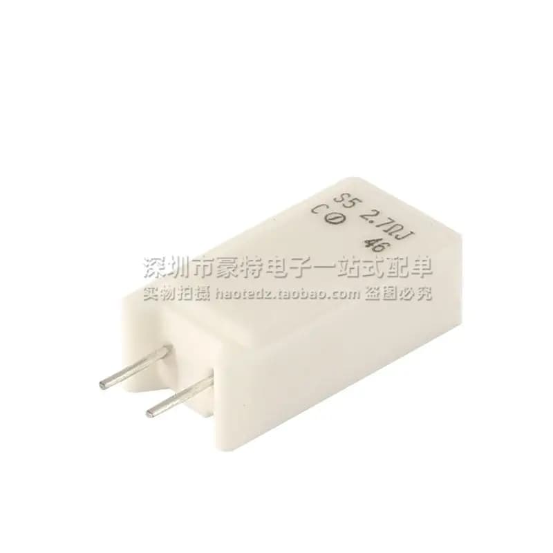 10PCS/ RGGS5 imported 5W 2.7 ohm 2.7 Ω J 5% metal plate high precision non-inductance cement resistance