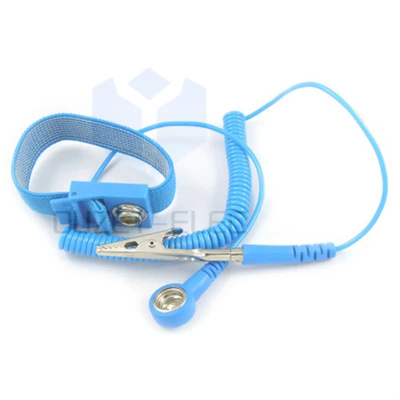Anti Static Wristband Grounding Bracelet for Sensitive Electronics Repair Work Tools with Alligator Clip and Extendable Cable