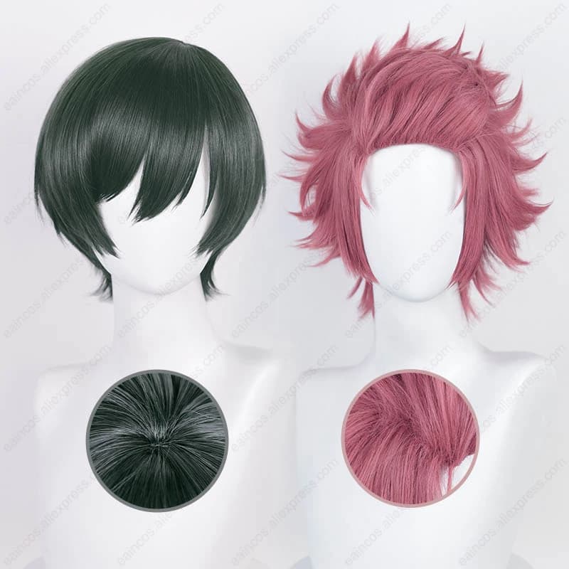 Anime Rin Itoshi/Sae Itoshi Cosplay Wig 30cm Short Wigs Heat Resistant Synthetic Hair Halloween Party