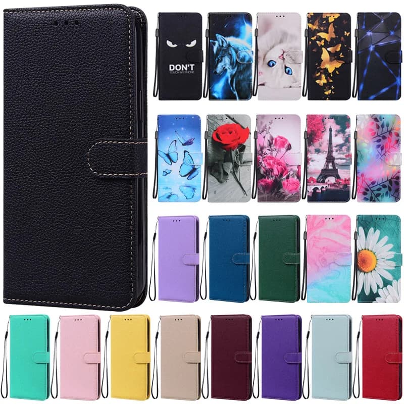 For Xiaomi Mi 11 Lite 5G Case Candy Color Leather Wallet Stand Phone Case on For Etui Xiaomi 11 Lite 5G NE Xiomi Mi 11Lite Cover