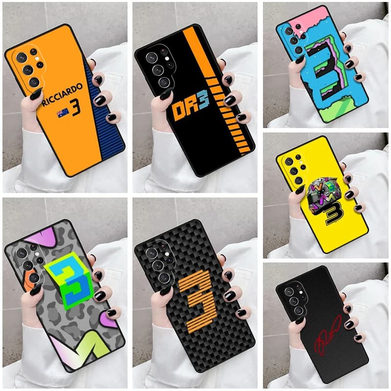 Phone Case For Samsung Galaxy S24 S23 S21fe S22 Ultra Plus Note 10 20 S8 S9 S10 Cover Daniel Ricciardo F1 Formula 1