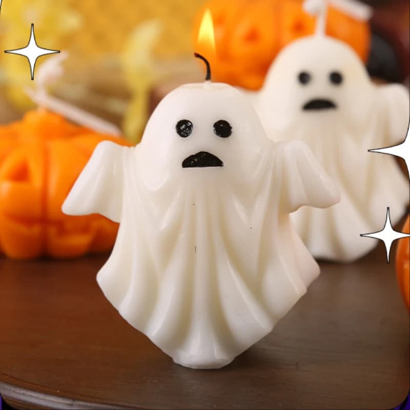 Halloween Decorative Decor Home Candles Ghost Candles Pumpkin Candle Scented Guest Gift Candles Halloween Accessories Home Decor