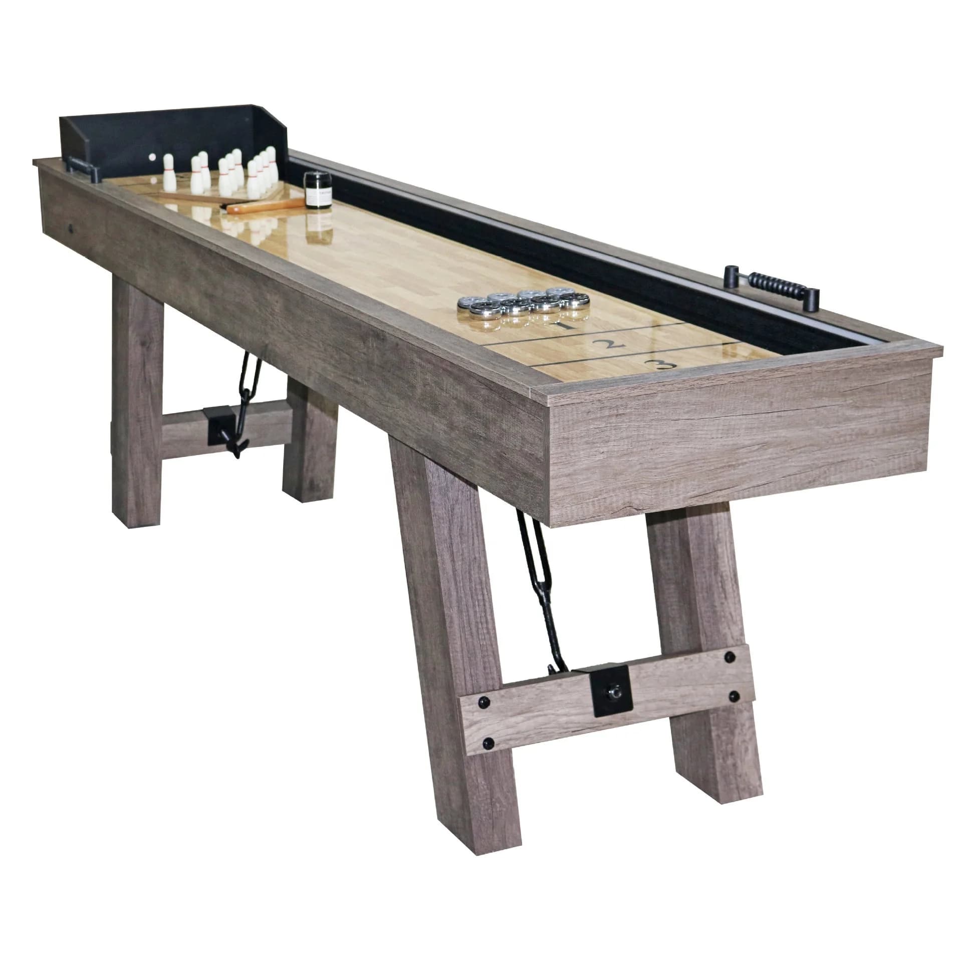 16 foot Shuffle Board Table Large Size custom Luxury Outdoor Modern Solid Wood shuffleboard table