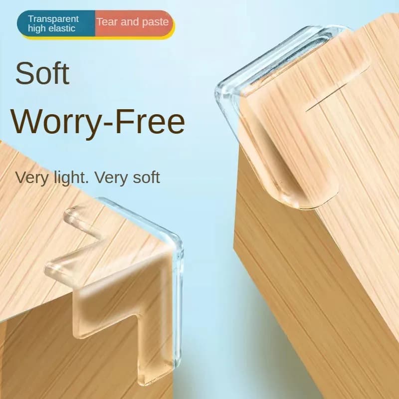 4pcs Anti-collision corner guards children baby anti-knock table and chairs hood wrapped transparent anti-collision corner